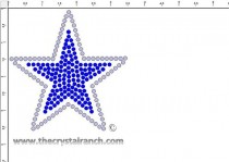 Star Rhinestone Transfer CRY075c
