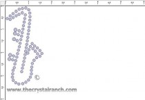 Saxaphone Rhinestone Transfer CRY082c