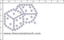 Dice Rhinestone Transfer CRY086c