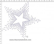 Star Light Rhinestone Transfer CRY100c