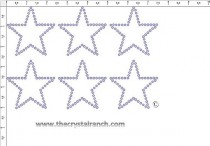 Star 2.25in Outline Transfer CRY106