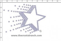Shooting Star Rhinestone Transfer CRY111c