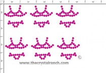 Bikini Rhinestone Transfer CRY126c