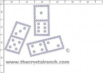 Dominoes Rhinestone Transfer CRY132