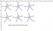 Starfish Rhinestone Transfer CRY152c