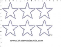 Star Outline Rhinestone Transfer CRY179c