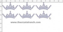 Crown (Small) Rhinestone Transfer CRY188c