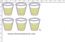 Shot Glass Rhinestone Transfer CRY201ck