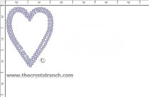 Heart Rhinestone Transfer CRY217ck