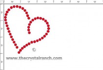 Heart Stud Transfer CRY222