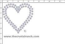 Heart Stud Transfer CRY223