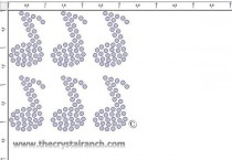Musical Note Rhinestone Transfer CRY234c