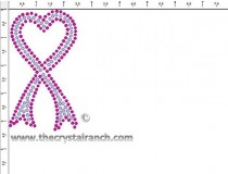Heart Ribbon Transfer CRY241