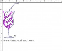 Hurricane Glass Rhinestone Transfer CRY244cs