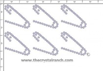 Safety Pin Rhinestone Transfer CRY265c