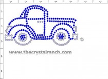 Truck Rhinestone Transfer CRY296
