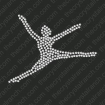 DS286 Dancer Rhinestone Decal