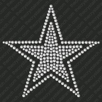 DY074 Star Rhinestone Decal