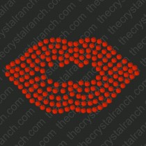DY230 Lips Rhinestone Decal