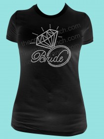 Bride with Ring Rhinestone Tee TF053 