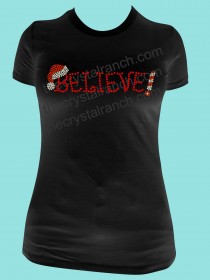 Believe! Rhinestone Tee TH007