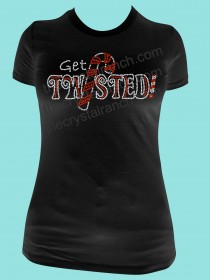 Get Twisted! Rhinestone Tee TH073