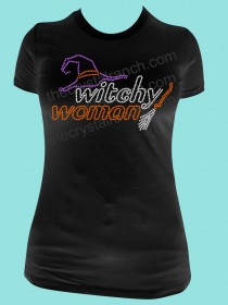 Witchy Woman Rhinestone Tee TH102