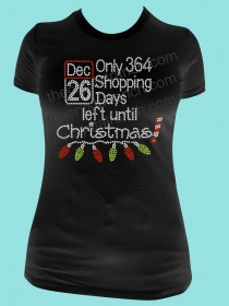 Only 364 Shopping Days left until Christmas! Rhinestone Tee TH106