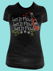 Let it Flow! Rhinestone Tee TH116