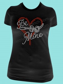 Be Mine Rhinestone Tee TH132