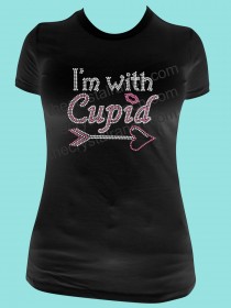 I'm With Cupid Rhinestone Tee TH137