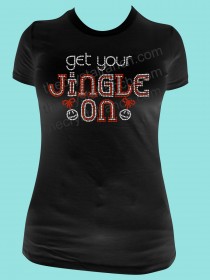 Get Your Jingle On Rhinestone Tee TH161