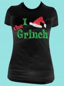 I Love the Grinch Glitter Tee THV008