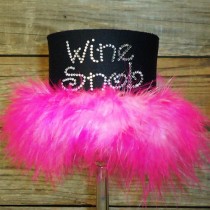 Wine Snob Rhinestone Drink Koozie KB024