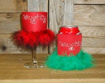 Naughty Rhinestone Drink Koozie KK126
