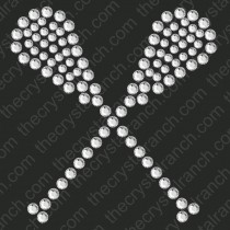 DS227 Lacrosse Rhinestone Decal