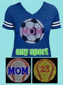 Sports Ball Rhinestone Tee TS263