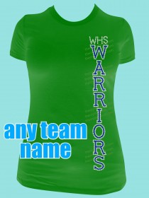 Vertical Team Custom Rhinestone Tee TP029 