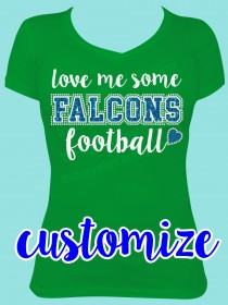 Team Love me Some... Glitter and Rhinestone Tee TP060