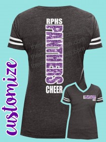 Team Vertical Glitter Tee TP064