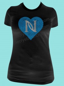 Nerium Heart Rhinestone Tee TQ128