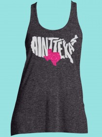 Ain't Texas Glitter Tee TRV002