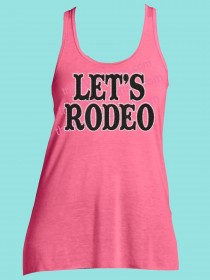 Let's Rodeo Glitter and Rhinestone Tee TRV048