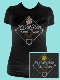 Its all about that Base Rhinestone Tee TS357