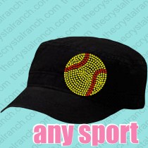 Any Sport Ball Rhinestone Cap CP006