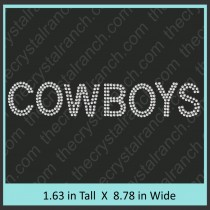 Cowboys Rhinestone Transfer CRT004