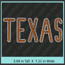 Texas Rhinestone Transfer CRT055