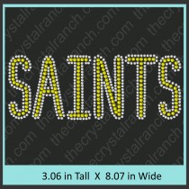 Saints Rhinestone Transfer CRT058