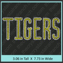 Tigers Rhinestone Transfer CRT066