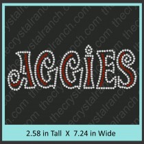 Aggies Rhinestone Transfer CRT091